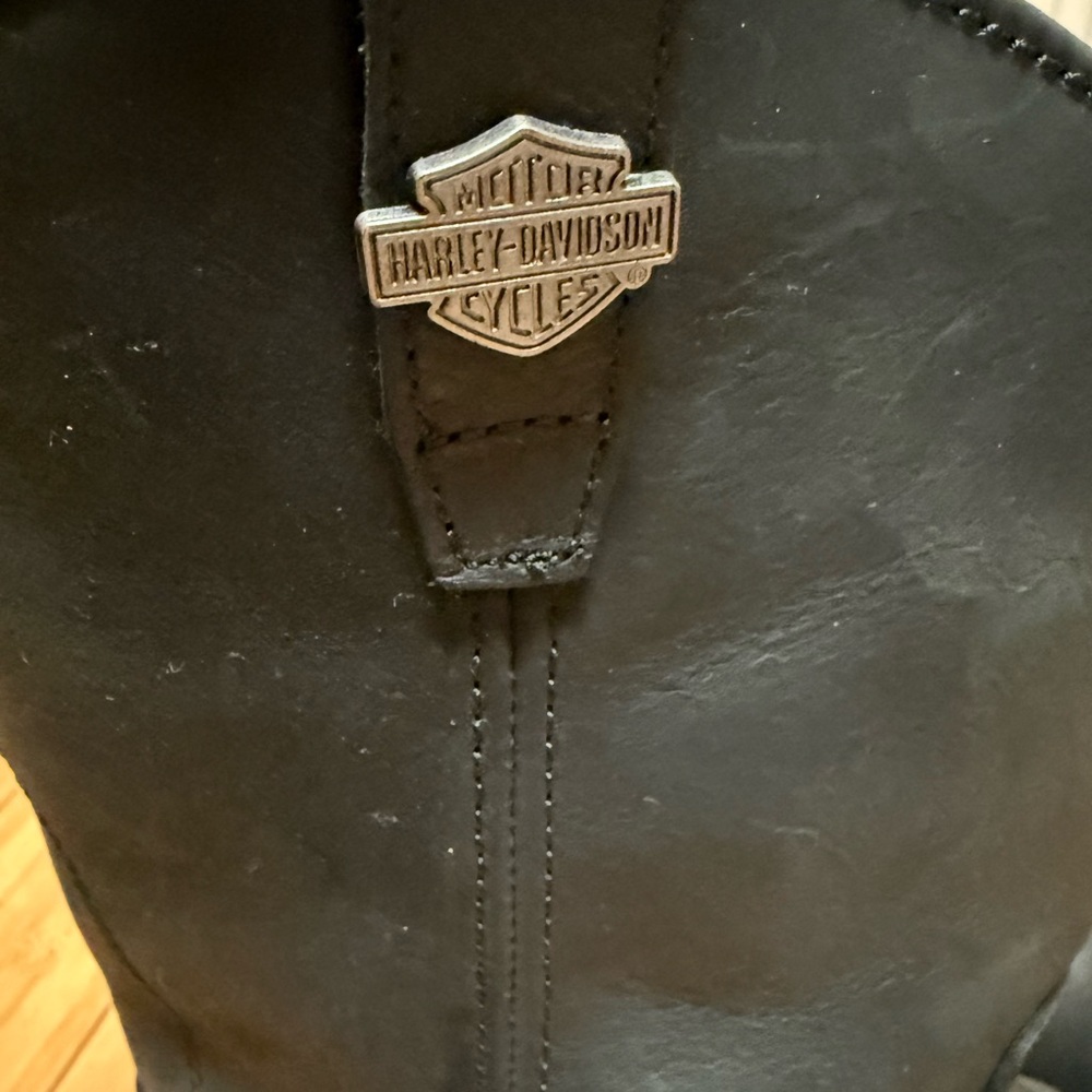 Mens Harley Davidson Waterproof Leather Altman Western Boots Size 11 - Picture 8 of 9